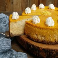Pumpkin Cheesecake In Nut Crust image
