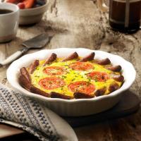 Sausage Crusted Quiche with Hash Browns image