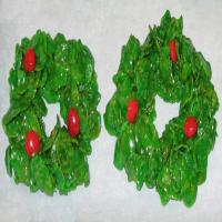 Christmas Holly Wreath Clusters image