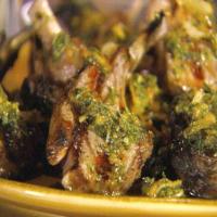 Grilled Baby Lamb Chops with Crispy Rosemary image