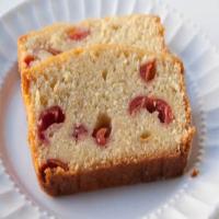 Vanilla Butternut Pound Cake With Maraschino Cherries image