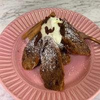 Chocolate Baguette French Toast with Cinnamon Maple Syrup_image