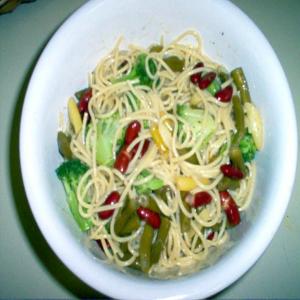 Three Bean and Broccoli Pasta Salad image