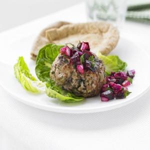 Turkey burgers with beetroot relish image