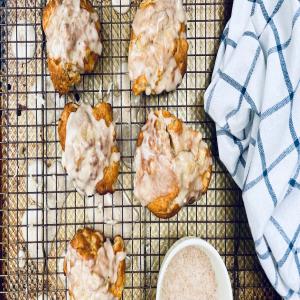 Air Fryer Apple Fritters With Cider Glaze Recipe by Tasty image