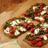 Veggie Pizza with Arugula Pesto Recipe - (4.7/5)_image