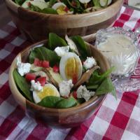 Basil Spinach Salad With Lime Vinaigrette image
