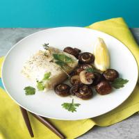 Oven-Roasted Fish and Mushrooms image