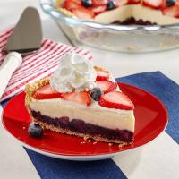 Red, White and Blue Ice Cream Pie_image