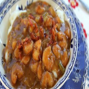 Smothered Shrimp in Brown Gravy_image