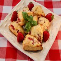 Strawberry and Basil Scones image