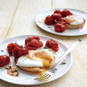 Poached Eggs with Roasted Tomatoes image