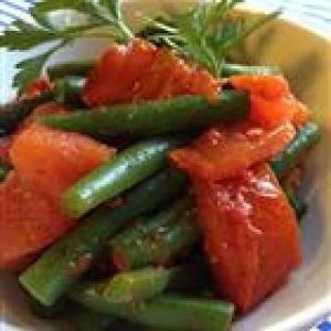 Steamed Green Beans with Roasted Tomatoes_image