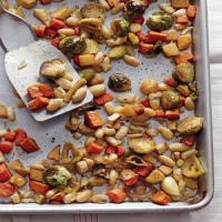 Roasted Winter Vegetables with Cannellini Beans_image