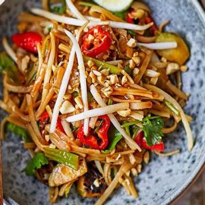 Brussels sprouts pad Thai image