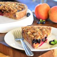 Peach-Blueberry Streusel Tart image