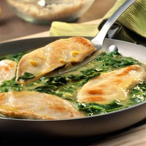 Lemon Chicken Scallopini with Spinach image