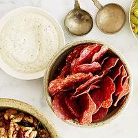 Salami Chips with Grainy Mustard Dip Recipe - (4.4/5)_image