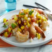 Grilled Shrimp with Mango, Lime and Radish Salsa_image