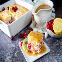 Ellie's Cranberry Cake With Lemon Butter Sauce_image