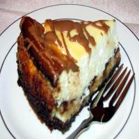 Peanut Butter & Chocolate Chip Layered Cheesecake image