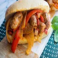 Sausage, Peppers and Onions Sandwich_image