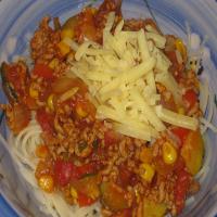 Hearty Mexican Spaghetti image