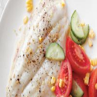 Broiled Fish with Summer Salad_image