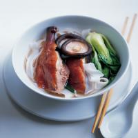 Chinese Duck with Shiitake Mushrooms and Wide Rice Sticks_image