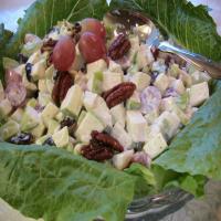 Waldorf Salad With Tart Cherries, Grapes, and Candied Pecans_image