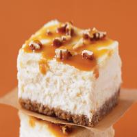 Caramel Cheesecake Bars image