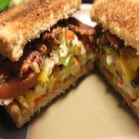 Bacon, Slaw and Tomato Sandwich image