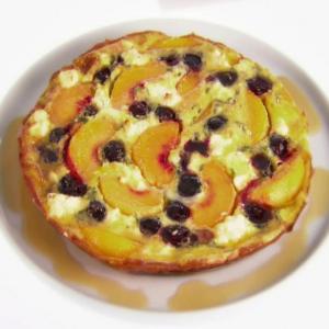 Frittata with Peaches and Cherries image