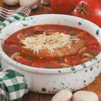 Contest-Winning Pizza Soup image