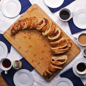 18-Inches Long Ham And Cheese Swirl Croissant Recipe by Tasty_image