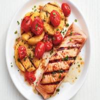 Grilled Salmon and Polenta image