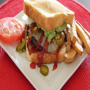 Stuffed Grilled Cheese Burger_image