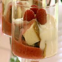 Raspberry Trifle with Rum Sauce image