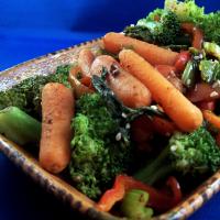 Ginger Carrots and Broccoli With Sesame Seeds image