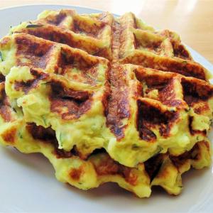 Zucchini Waffles (Green Waffles) image