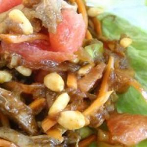 Minced Pork and Watermelon Lettuce Wraps image