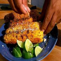 Grilled Corn with Feta Cheese_image