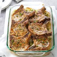 Pork Chops with Scalloped Potatoes_image