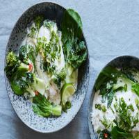 Coconut-Poached Fish With Bok Choy_image