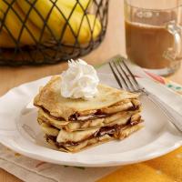 Gluten Free Peanut Butter and Banana Crepe Stack_image