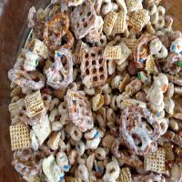 *Tink's White Chocolate, Honey-Nut, Birthday Party Chex Mix_image