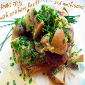 Round Steak With Artichoke Hearts and Mushrooms image