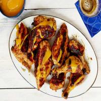 Grilled Red Chile-Buttermilk Brined Chicken With Spicy Mango-Honey Glaze_image