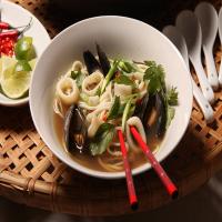 Lemon Grass and Rice Noodle Fish Soup image