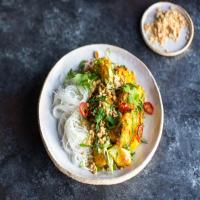 Vietnamese Turmeric & Dill Fish with Rice Noodles image